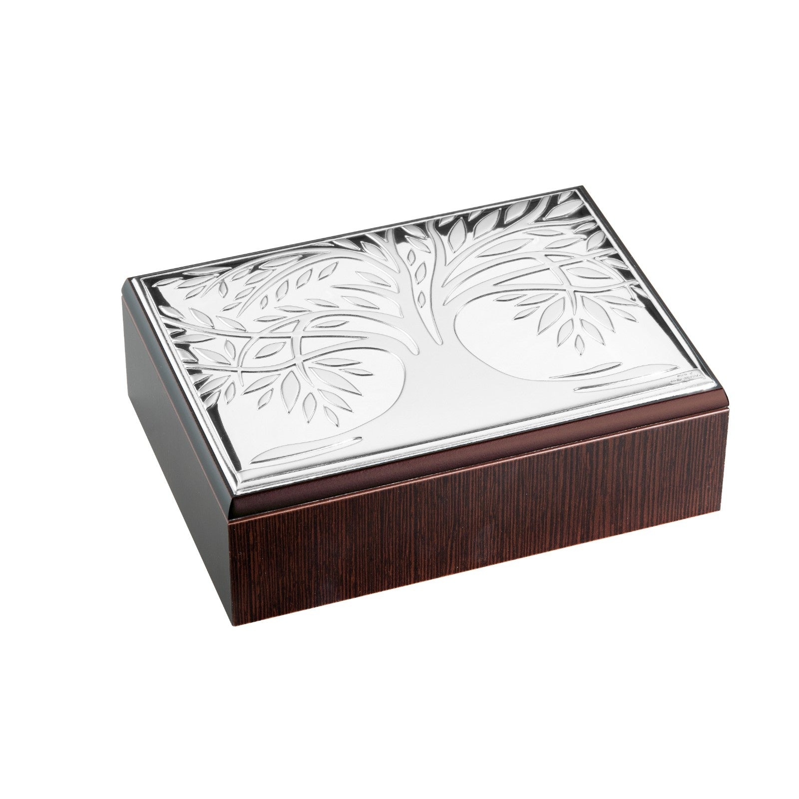 Wood & Silver Jewellery Box
