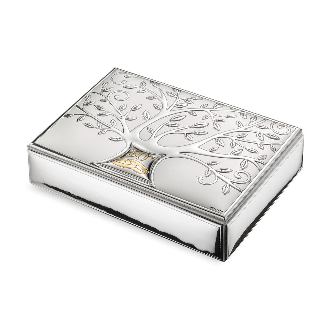Anniversary Silver Jewellery Box