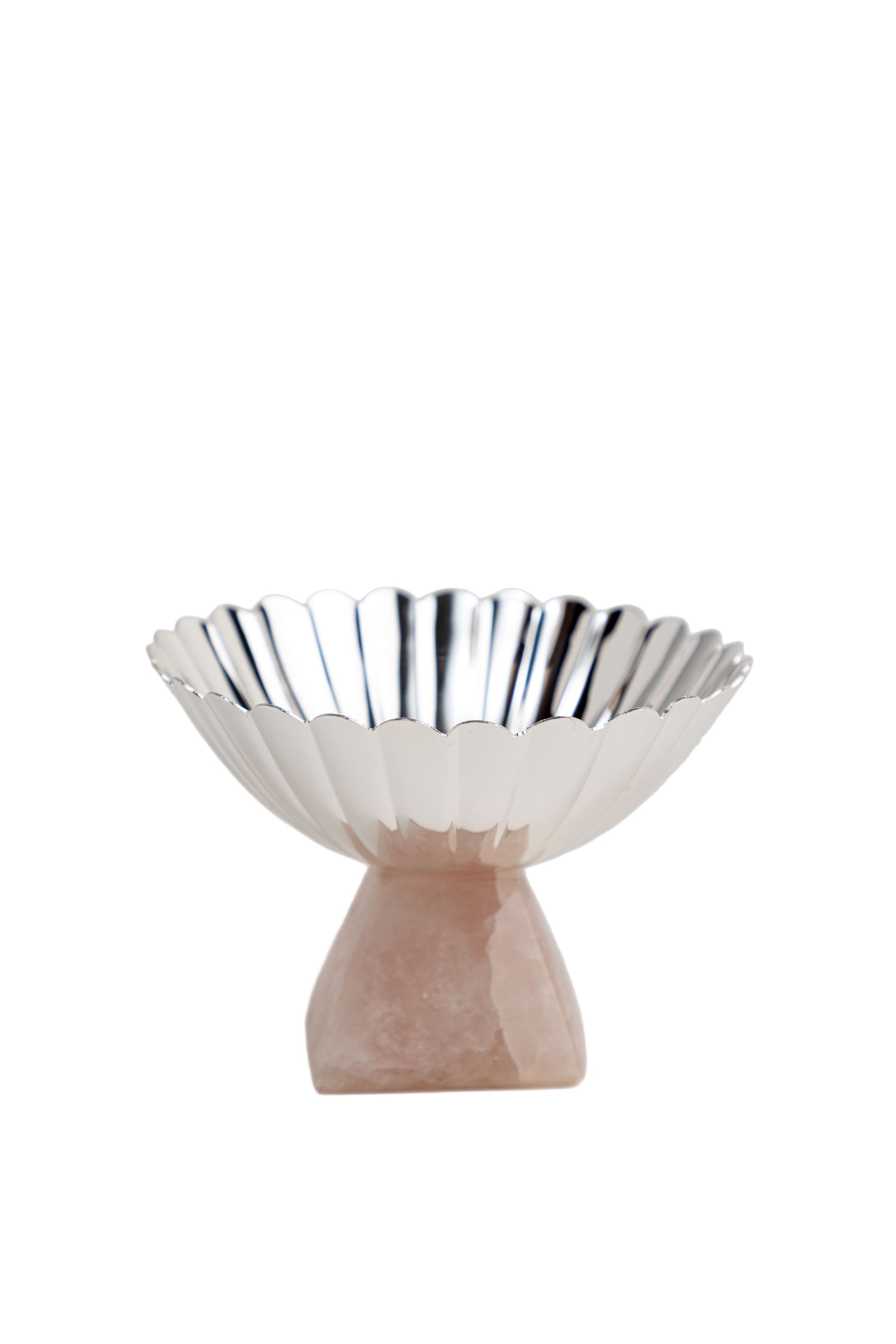 Silver plated shell bowl