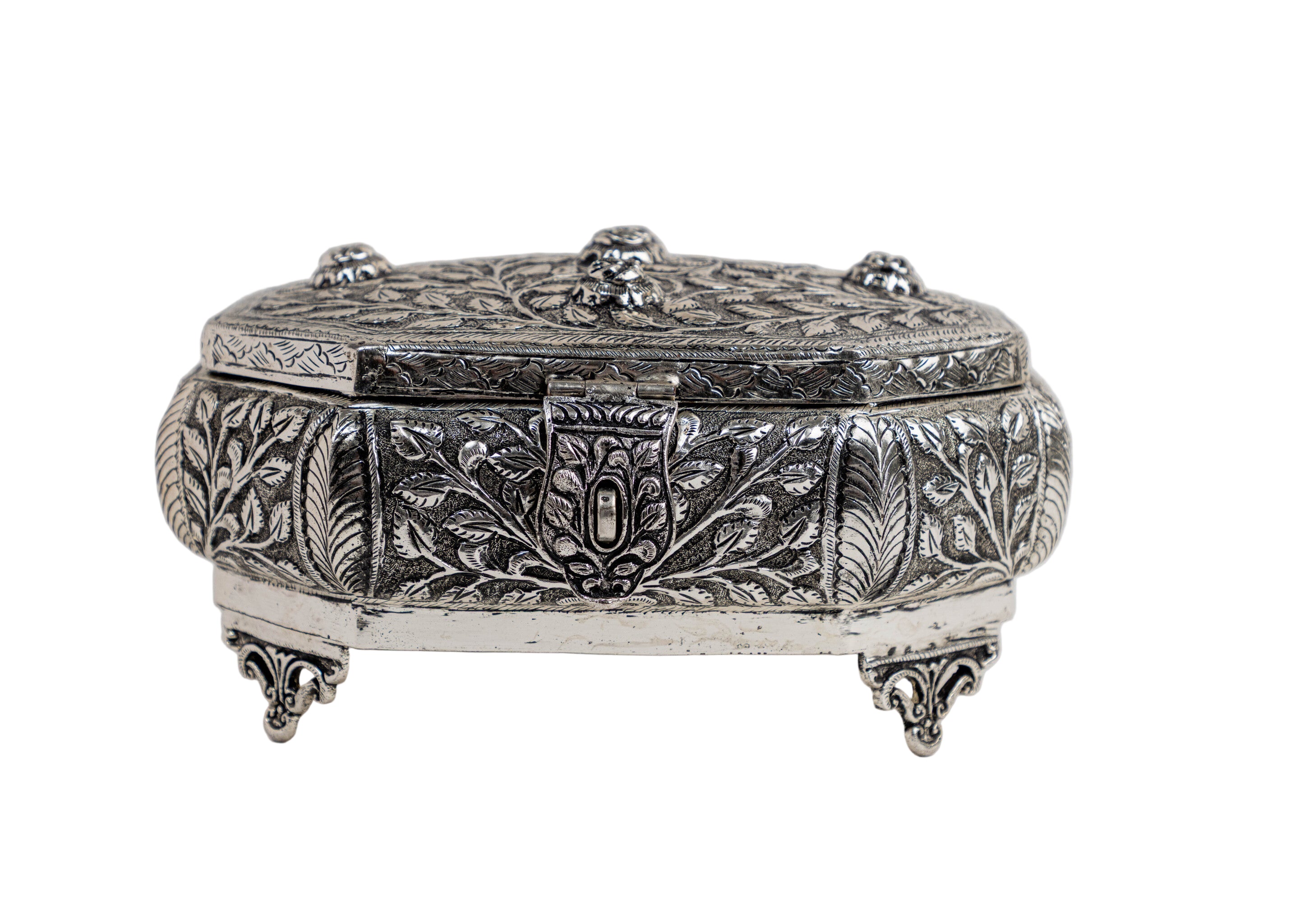 Silver Plated Jewellery Box