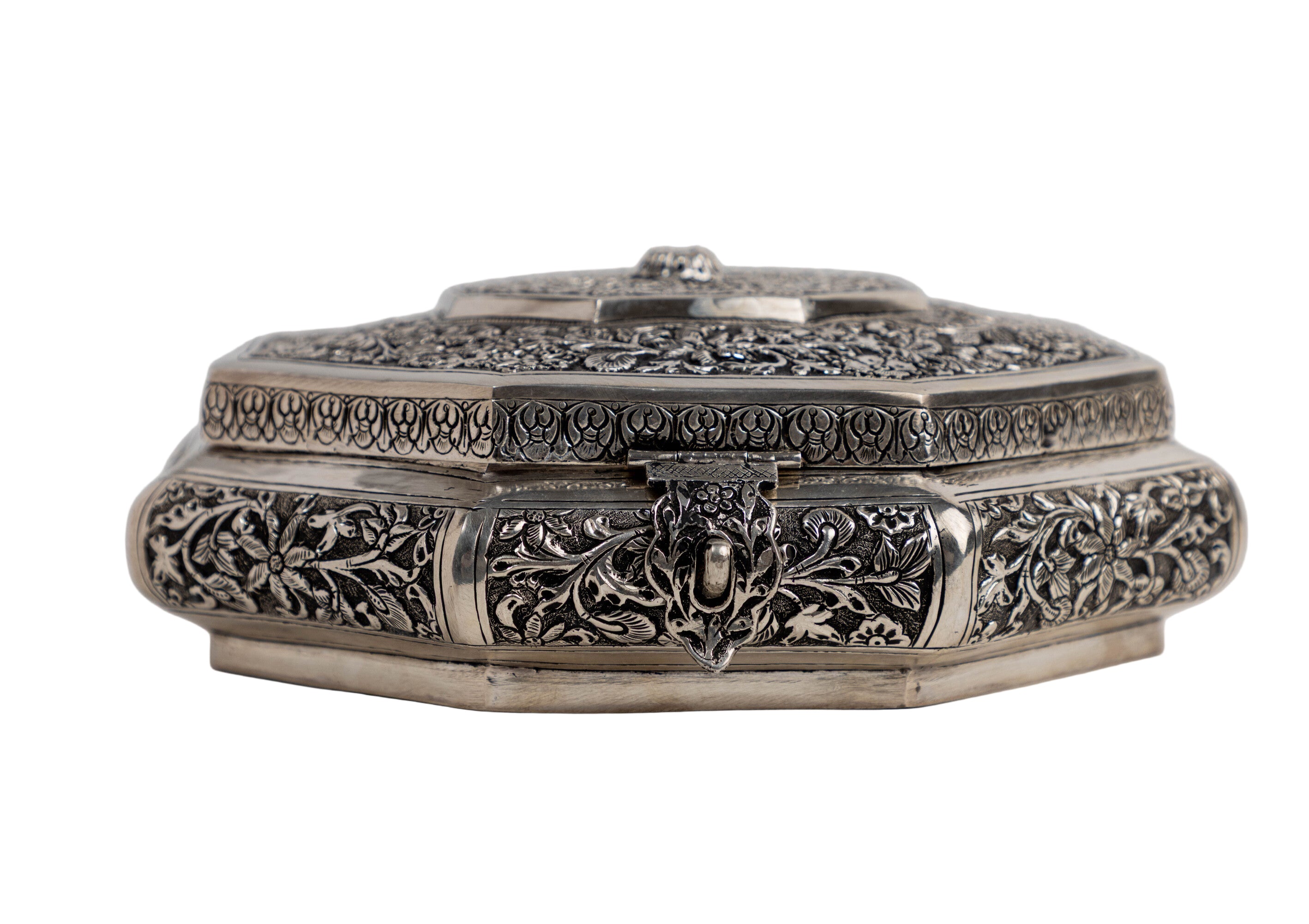 Silver plated jewelery box